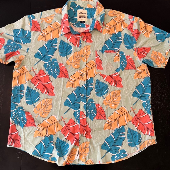 Disney RSVLTS Moana Button Up Aloha Shirt Size 3XL - Picture 1 of 5